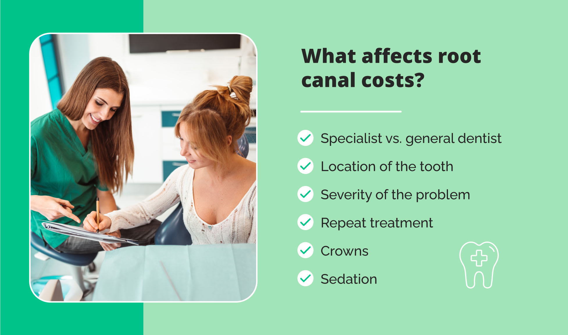 What affects root canal costs?